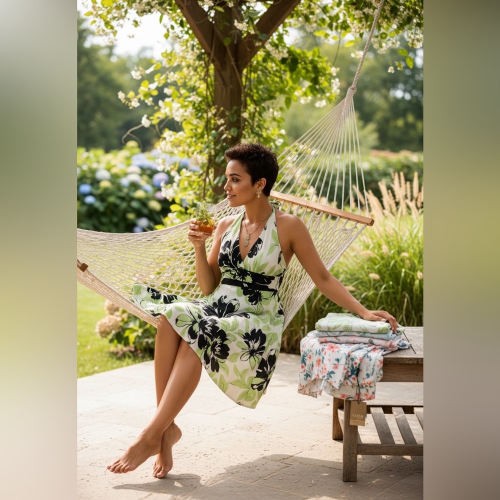 Speechless Black and Green Floral Mini Dress